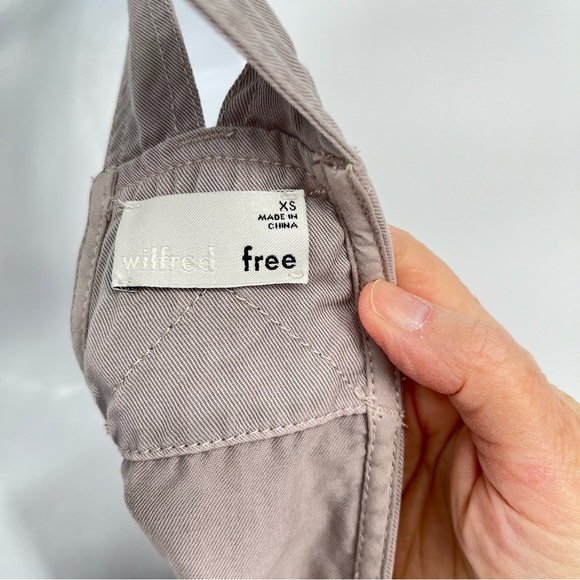 Aritzia Wilfred Free Beatriz Romper Overalls Size XS Shorts Lyocell Tan - Picture 10 of 12